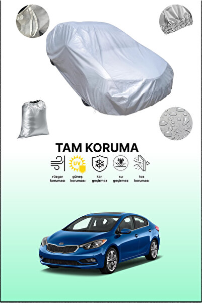 dokaca غطاء سيارة رمادي متوافق مع كيا فورتي 2016 - 2018، غطاء سيارة، غطاء واقي