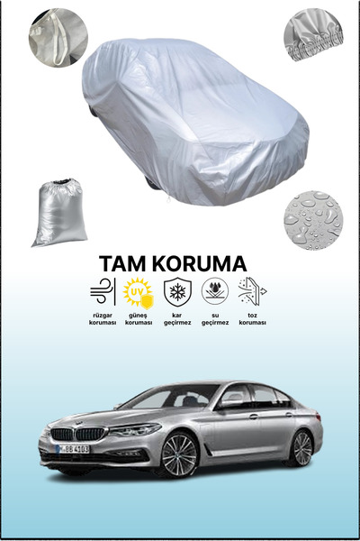 dokaca غطاء سيارة رمادي متوافق مع بي إم دبليو الفئة الخامسة (G30) 2016 - 2021، غطاء سيارة، غطاء واقي