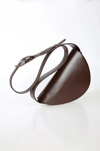 cosybag. Жіноча сумка з штучної шкіри з асиметричним плечем ACI KAHVE