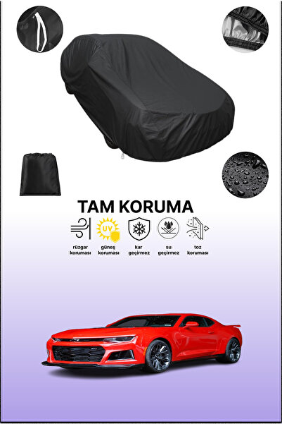 dokaca غطاء سيارة متوافق مع شيفروليه كامارو 6 باللون الأسود، غطاء واقي، غطاء ...