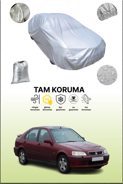 dokaca غطاء سيارة رمادي متوافق مع هوندا سيفيك 6 فاستباك، غطاء سيارة، غطاء واقي