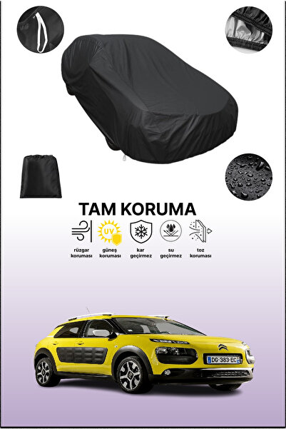 dokaca Black Citroen C4 Cactus 2014 - 2018 Compatible Car Tarpaulin, Protecti...