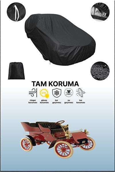 dokaca Black Ford Model a 1903 - 1905 Compatible Car Tarpaulin, Protective Co...