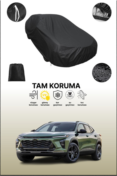 dokaca غطاء سيارة متوافق مع شيفروليه تراكر باللون الأسود، غطاء واقي، غطاء سيارة