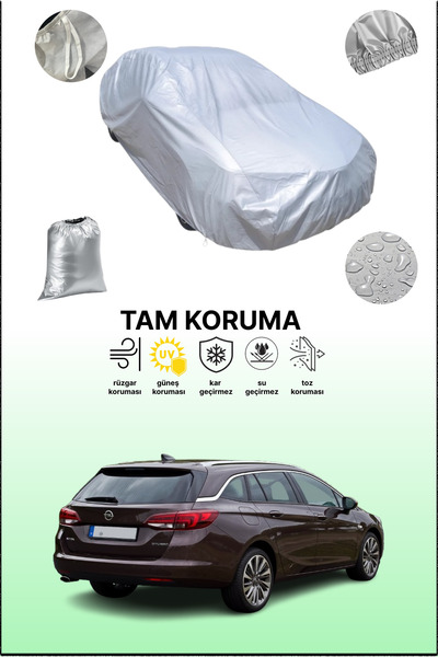 dokaca غطاء سيارة رمادي متوافق مع أوبل أسترا سبورتس تورر 2015 - 2019، غطاء سيارة، غطاء واقي