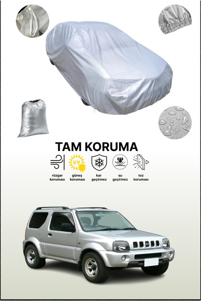 dokaca غطاء سيارة رمادي متوافق مع سوزوكي جيمني 3، غطاء سيارة، غطاء واقي