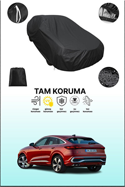 dokaca غطاء سيارة أسود متوافق مع أودي Q5 2 سبورت باك، غطاء واقي، غطاء سيارة