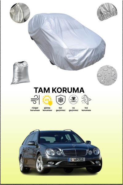 dokaca Gray Mercedes E-Class T-Modell (S211) 2003 - 2006 Compatible Auto Tarp...
