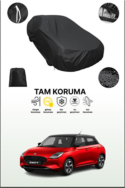 dokaca غطاء سيارة أسود متوافق مع سوزوكي سويفت 6، غطاء واقي، غطاء سيارة