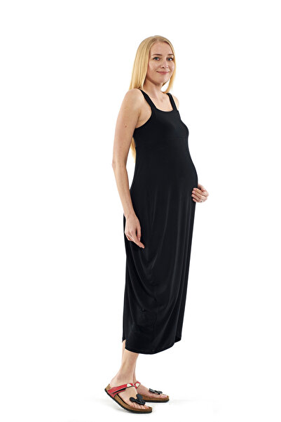 Motherway Hamile Siyah Şalvar Elbise