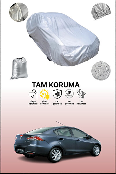 dokaca غطاء سيارة رمادي متوافق مع مازدا 2 / ديميو - سيدان 2008 - 2014، غطاء س...