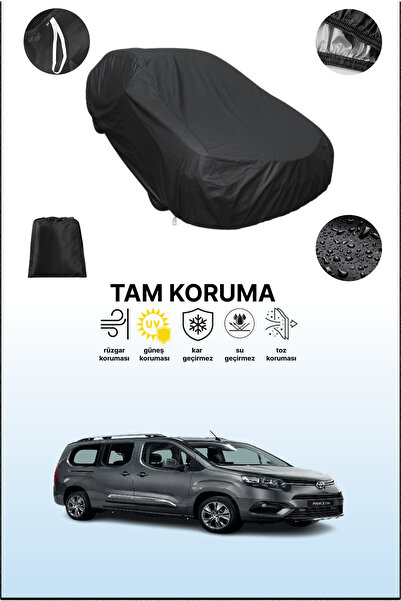 dokaca Black Toyota Proace City Verso Swb Compatible Car Cover, Protective Co...
