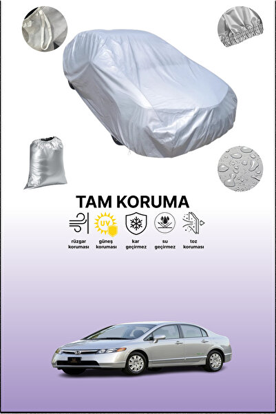 dokaca غطاء سيارة رمادي متوافق مع هوندا سيفيك سيدان الأمريكية 2005 - 2008، غط...