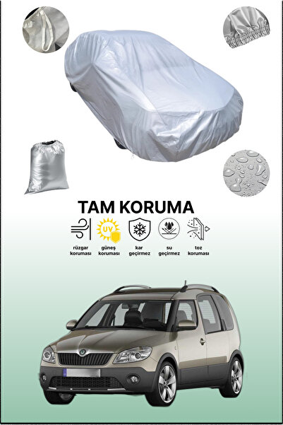 dokaca غطاء سيارة متوافق مع سيارة سكودا رومستر باللون الرمادي، غطاء سيارة، غط...