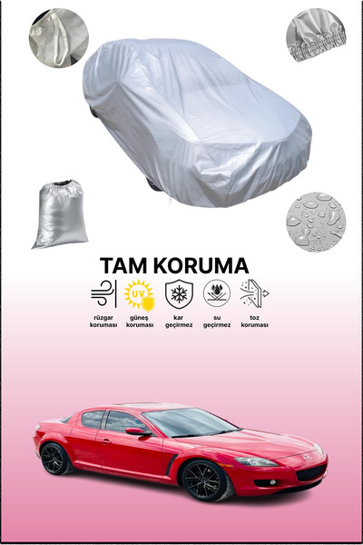 dokaca غطاء سيارة رمادي متوافق مع مازدا Rx-8 2008 - 2012، غطاء سيارة، غطاء واقي