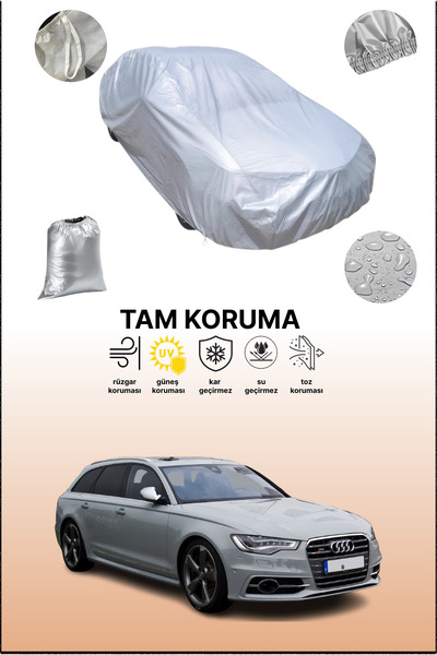 dokaca غطاء سيارة رمادي متوافق مع أودي S6 أفانت، غطاء سيارة، غطاء واقي