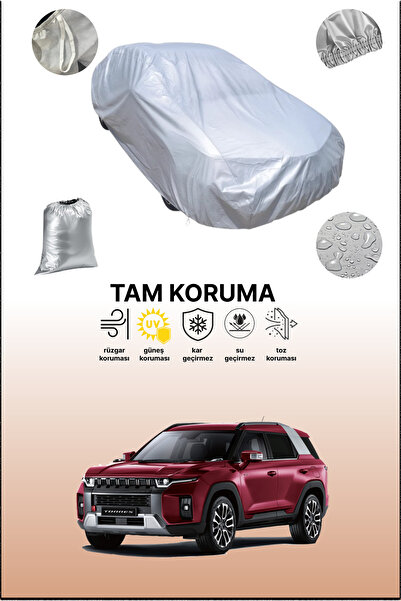 dokaca غطاء سيارة رمادي متوافق مع سانغ يونغ توريس، غطاء سيارة، غطاء واقي