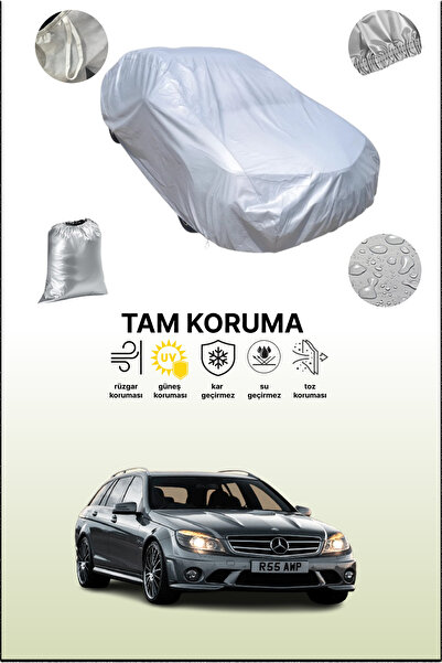 dokaca غطاء سيارة رمادي متوافق مع مرسيدس سي 63 إيه إم جي (دبليو204) 2011 - 2014، غطاء سيارة، غطاء واقي