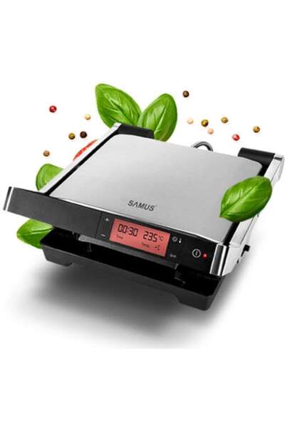 Samus Electric grill GTS-2030ACX, 2000 W, digital display, timer, defrost function, temperature control