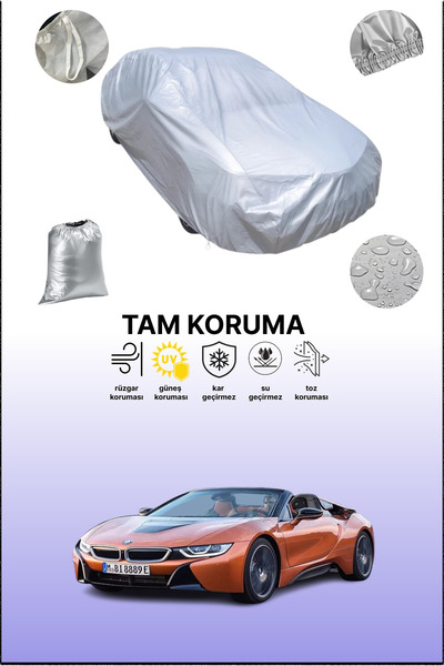 dokaca غطاء سيارة رمادي متوافق مع بي إم دبليو آي8 رودستر 2018 - 2021، غطاء سيارة، غطاء واقي