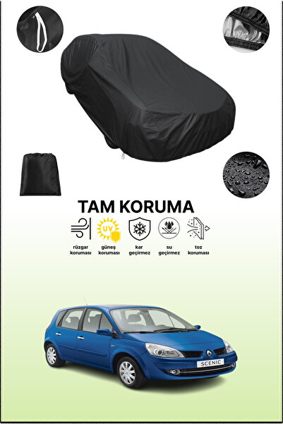 dokaca غطاء سيارة متوافق مع رينو سينيك 2003 - 2009، لون أسود، غطاء واقي، غطاء...