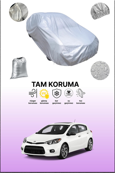 dokaca غطاء سيارة رمادي متوافق مع كيا فورتي 5 أبواب 2013 - 2016، غطاء سيارة، ...