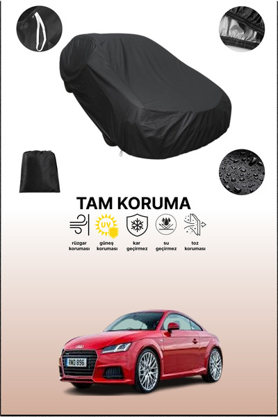 dokaca غطاء سيارة متوافق مع سيارة أودي تي تي رودستر 2014 - 2018 باللون الأسود...