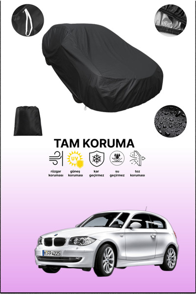 dokaca غطاء سيارة متوافق مع سيارة بي إم دبليو 1 سيريز هاتشباك 3 أبواب، غطاء واقي، غطاء سيارة