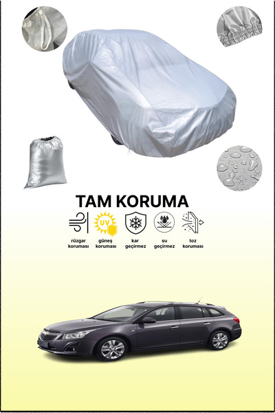 dokaca غطاء سيارة رمادي متوافق مع شيفروليه كروز كومبي، غطاء سيارة، غطاء واقي