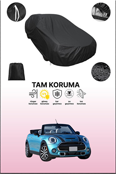 dokaca غطاء سيارة ميني كوبر كابريوليه أسود متوافق، غطاء واقي، غطاء سيارة