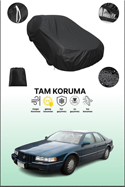 dokaca غطاء سيارة متوافق مع سيارة كاديلاك سيفيل 4 باللون الأسود، غطاء واقي، غ...