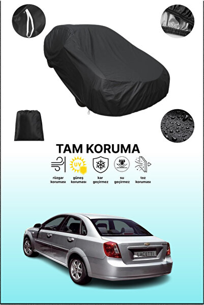 dokaca غطاء سيارة متوافق مع سيارة شيفروليه لاسيتي سيدان باللون الأسود، غطاء و...