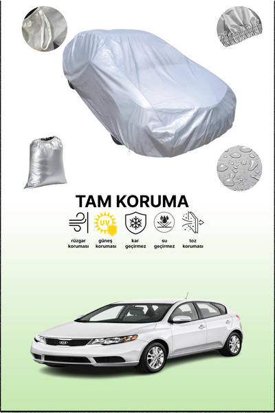 dokaca غطاء سيارة رمادي متوافق مع كيا فورتي 5 أبواب 2010 - 2012، غطاء سيارة، ...