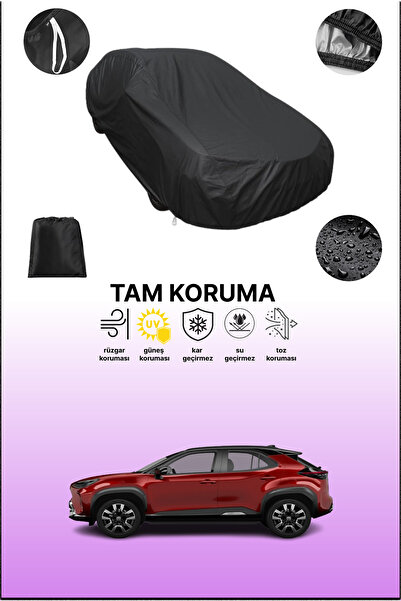 dokaca غطاء سيارة أسود متوافق مع تويوتا ياريس كروس، غطاء واقي، غطاء سيارة