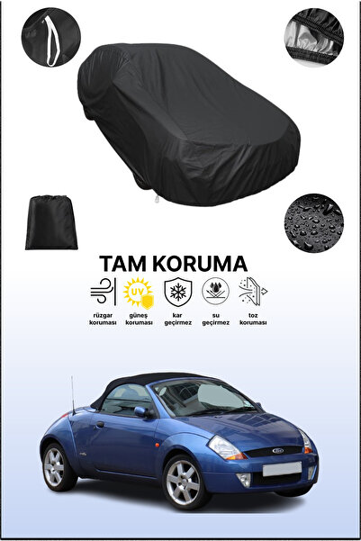 dokaca غطاء سيارة متوافق مع سيارة فورد ستريتكا باللون الأسود، غطاء واقي، غطاء سيارة