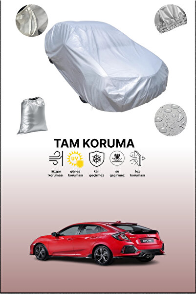 dokaca غطاء سيارة رمادي متوافق مع هوندا سيفيك هاتشباك، غطاء سيارة، غطاء واقي