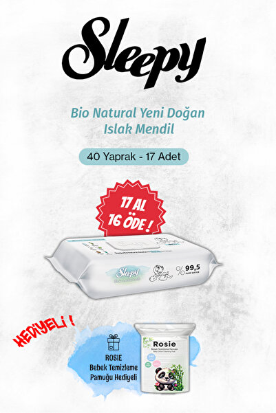 Sleepy Bebek Bakım Havlusu 17 AL 16 Öde Rosie Pamuk Hediyeli