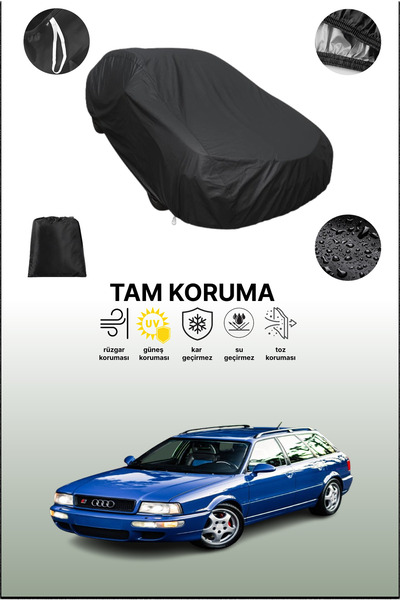 dokaca غطاء سيارة أسود متوافق مع أودي آر إس 2 أفانت، غطاء واقي، غطاء سيارة