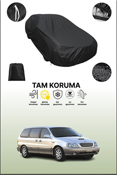 dokaca غطاء سيارة متوافق مع كيا كرنفال 1 باللون الأسود، غطاء واقي، غطاء سيارة