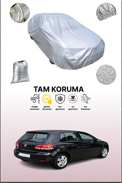 dokaca غطاء سيارة رمادي متوافق مع فولكس فاجن جولف 5 ذو 5 أبواب من 2008 إلى 20...