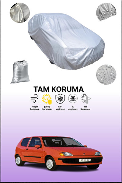 dokaca غطاء سيارة رمادي متوافق مع فيات سيتشينتو 1998 - 2001، غطاء سيارة، غطاء واقي