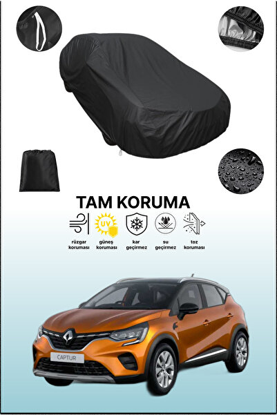 dokaca غطاء سيارة متوافق مع رينو كابتشر باللون الأسود، غطاء واقي، غطاء سيارة