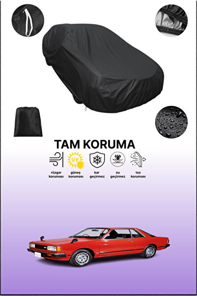 dokaca غطاء سيارة أسود متوافق مع نيسان بلوبيرد كوبيه، غطاء واقي، غطاء سيارة