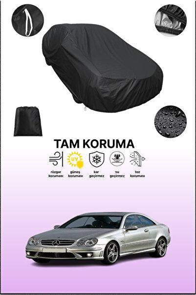 dokaca غطاء سيارة متوافق مع مرسيدس سي إل كيه (سي 209) 2002 - 2006، غطاء واقي، غطاء سيارة أسود