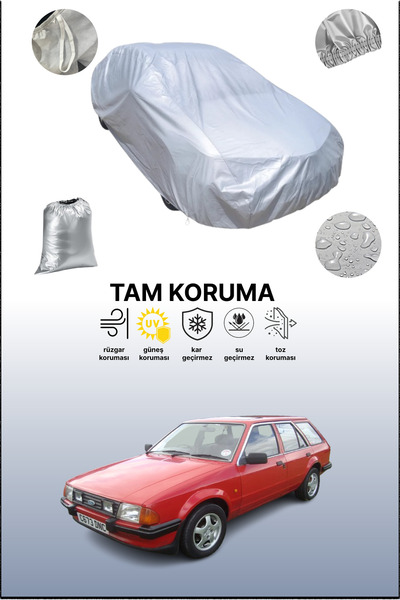 dokaca غطاء سيارة رمادي متوافق مع فورد إسكورت 3 تورنييه، غطاء سيارة، غطاء واقي