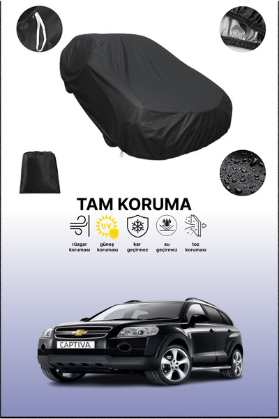 dokaca غطاء سيارة متوافق مع شيفروليه كابتيفا 2006 - 2011، لون أسود، غطاء واقي...