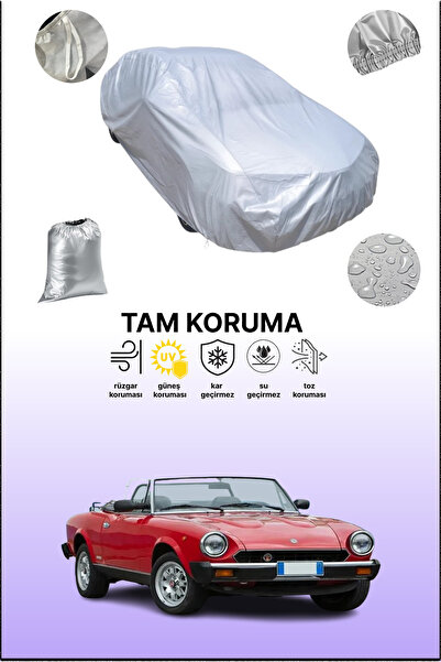 dokaca غطاء سيارة رمادي متوافق مع فيات 124 سبورت سبايدر 1972 - 1983، غطاء سيارة، غطاء واقي