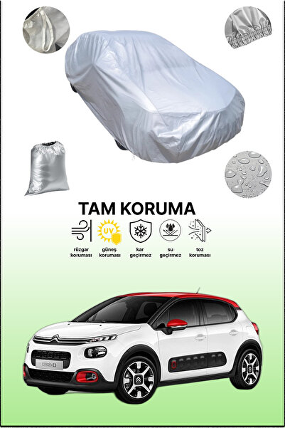 dokaca غطاء سيارة رمادي متوافق مع سيتروين C3 إيركروس 2، غطاء سيارة، غطاء واقي