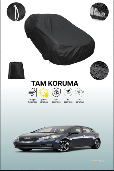 dokaca غطاء سيارة متوافق مع كيا فورتي 5 أبواب 2016 - 2021، غطاء واقي، غطاء سي...