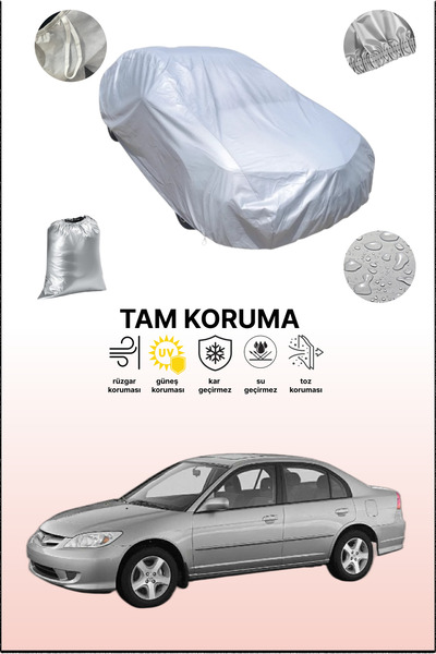 dokaca غطاء سيارة رمادي متوافق مع هوندا سيفيك سيدان 2000 - 2003، غطاء سيارة، ...